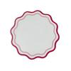 Faux Leather Scalloped Placemat Heat-Resistant Non-slip Heat Insulation Waterproof Dining Table