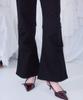 ROSEFRANTZ Skirt Layered Bootcut Pants [Black]