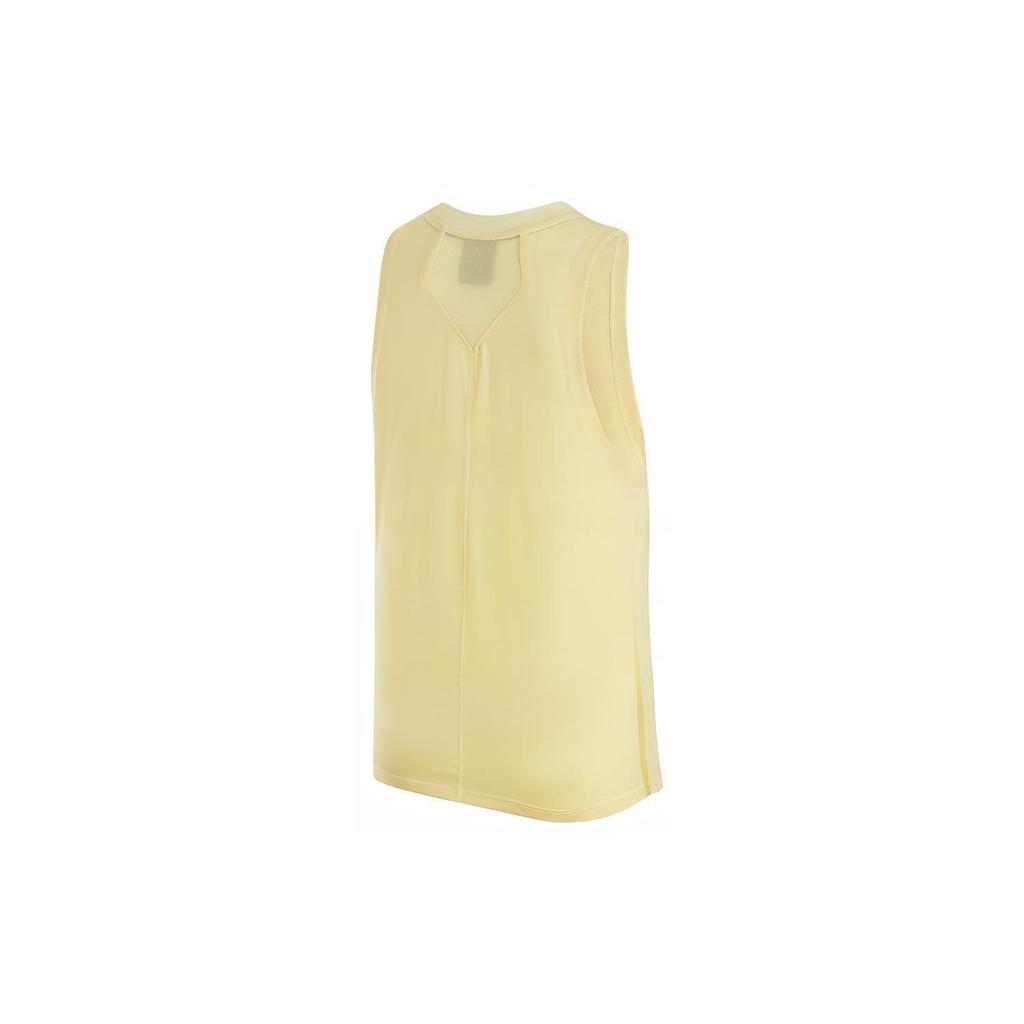 Jordan Solid Color Logo Breathable Round Neck Tank Top Women Tops Light-Lemon-Green FB4630-821
