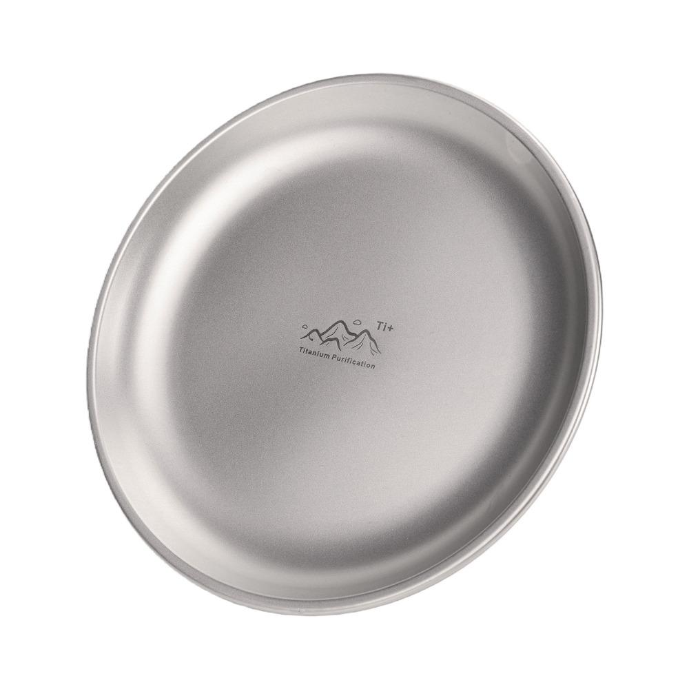 Ultralight Titanium Camping Plate Stackable Backcountry Dinnerware Camping Supplies