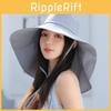 Summer Outdoor Sun Protection Cap With Neck Shield Lightweight Polyester For Women