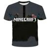 Boys T Shirt Minecraft 3D Printed Casual Summer Cute Boys Girls Building Blocks Cartoon T-shirt Popular Tops Inside Outside Mc