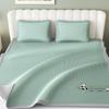 Summer Thickened 1200D Antibacterial Ice Silk Vine Mat Three Piece Set Student Dormitory Cooling Silk Mat Two Piece Set