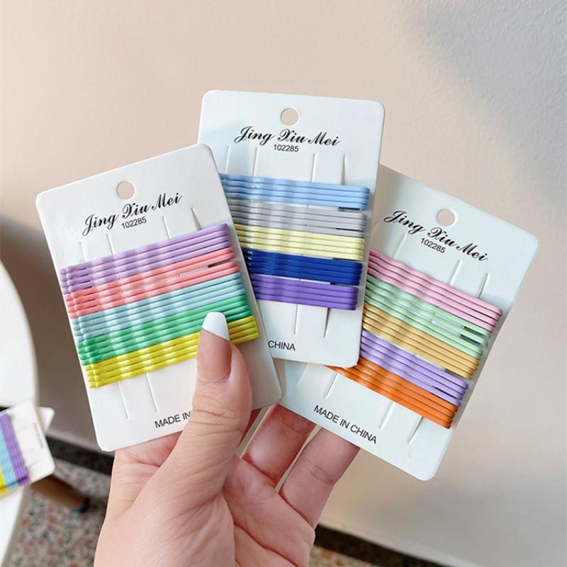 20 Pcs/set Of Candy Colored Metal Hair Clip For Women Fashion Bangs Clip Hair Accessories