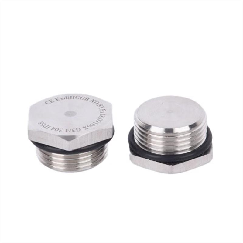 Lilang SS304 Hexagonal Solid Threaded Plug, M20x1.5