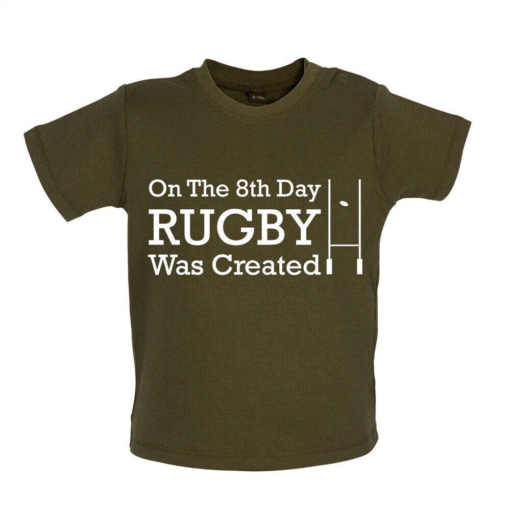 On The 8th Day Rugby Was Created - Romper / Baby - Six Union League 100