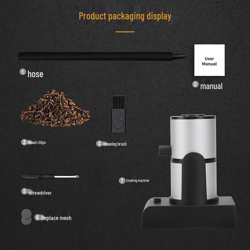 Molecular Gastronomy Smoker Gun with Wood Chips for Kitchen and Barbecue