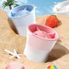 3Pcs Silicone Round Ice Cube Molds with Lids Easy Release Sphere Ice Maker for Whiskey Cocktails Bourbon Slow Melting Spherical Ice Makers for Drinks