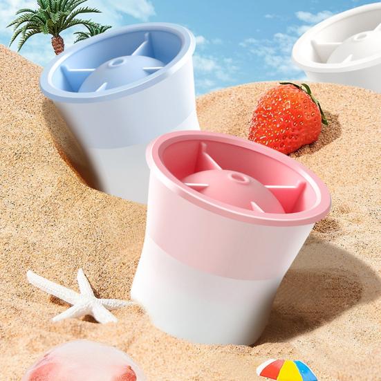 3Pcs Silicone Round Ice Cube Molds with Lids Easy Release Sphere Ice Maker for Whiskey Cocktails Bourbon Slow Melting Spherical Ice Makers for Drinks