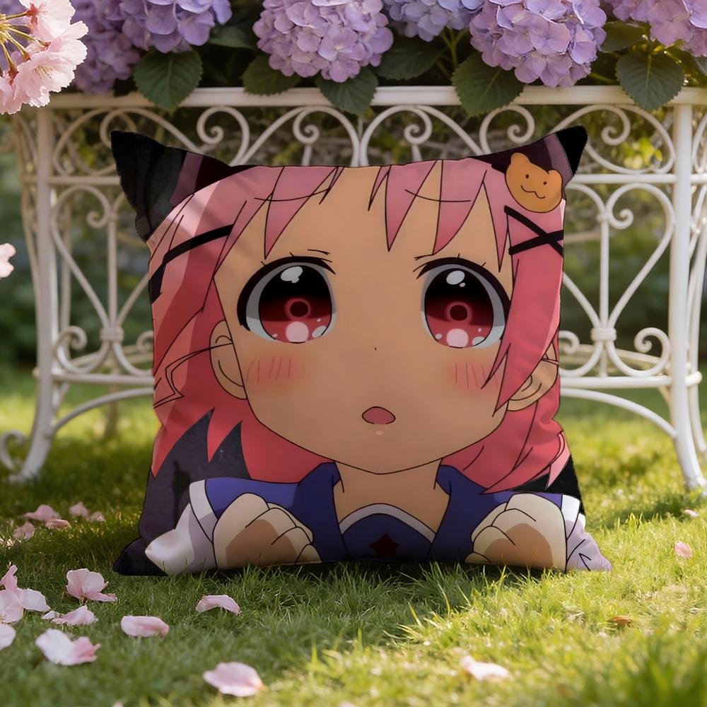 Anime S-School-Live! Cushion Cover Home & Car Dual-Scene Pillow Cover: Reversible for Premium Comfort