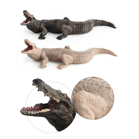 Simulation Crocodiles Wild Animal PVC Figurine Model Craft Educational Kids Toy