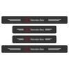4Pcs Car Door Plate Carbon Fiber Threshold Protector Sticker For Mercedes Benz AMG GLC GLE CLA W204 W205 W203 W211 W212 W213