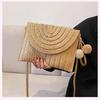 New Summer Straw Bag Hand-woven Bag Large Capacity Envelope Bag Hand Carry Shoulder Bag Beach Messenger Bag Bag Women