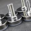 Stainless Steel Adjustable Furniture Feet Nylon Base Levelers, for Sofa, Table, Chair, Cabinet, Workbench of Leveling Feet