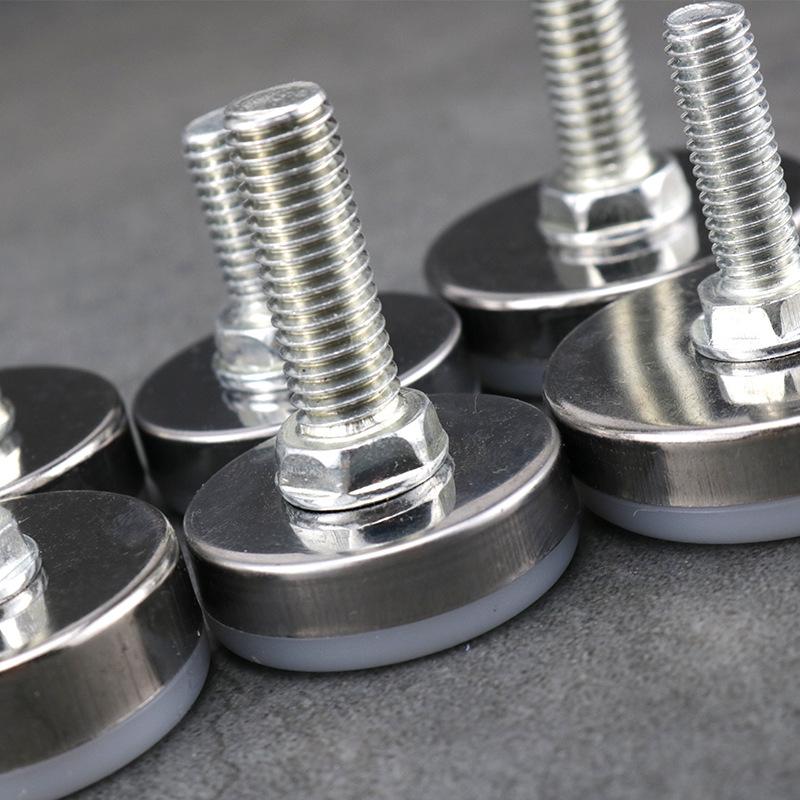 Stainless Steel Adjustable Furniture Feet Nylon Base Levelers, for Sofa, Table, Chair, Cabinet, Workbench of Leveling Feet
