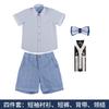 vest suit summer new short-sleeved performance suit three-piece children's speech baby year-old flower girl dress
