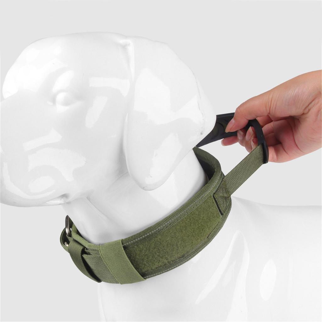 Adjustable Dog Collar with Control Handle Dog Tactical Collars for Outdoor Walking All Breeds Dog Collar Training Supply