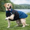 Adjustable Dog Rain Jacket Windproof Reflective Stripe Dog Rain Cloak Turtleneck Leash Hole Dog Reflective Raincoat