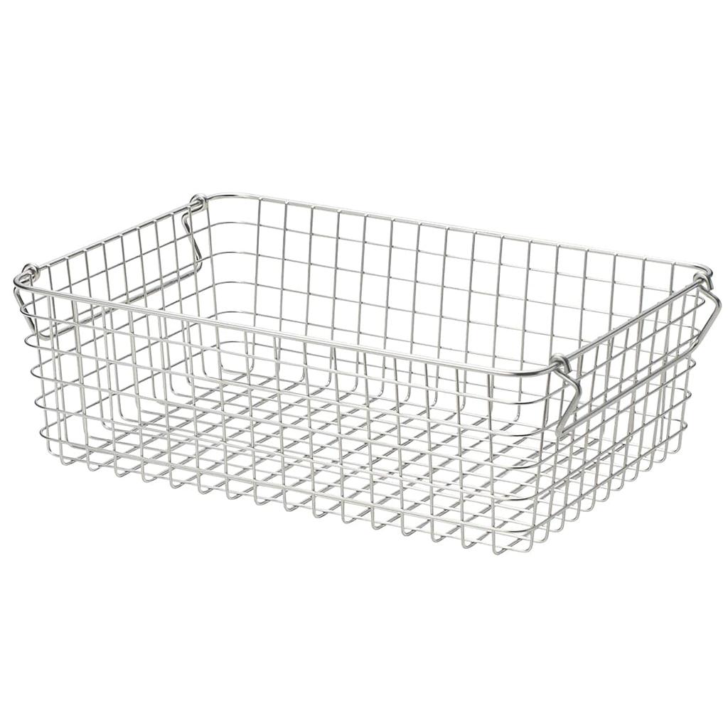 MUJI Cesta de Alambre de Acero Inoxidable 37cm An x 26cm Pr x 12cm Cesta 3, Aprox.. H, 44831755,