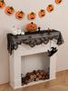 Halloweenské krátké závěsy do obývacího pokoje, ložnice, dekorace skříněk, strašidelná temná atmosféra, teroristická strašidelná dekorace