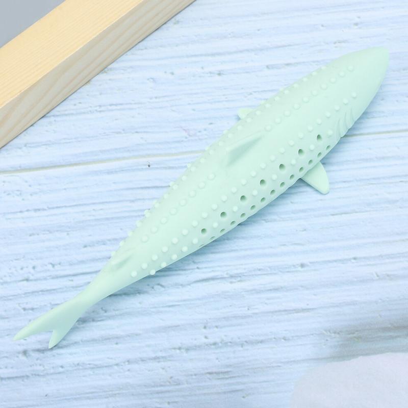 Pressure Relief Cat Toy, Fish Shape Design Interactive Cat Toy For Promote Proper Chewing And Decrease Separation Anxiety