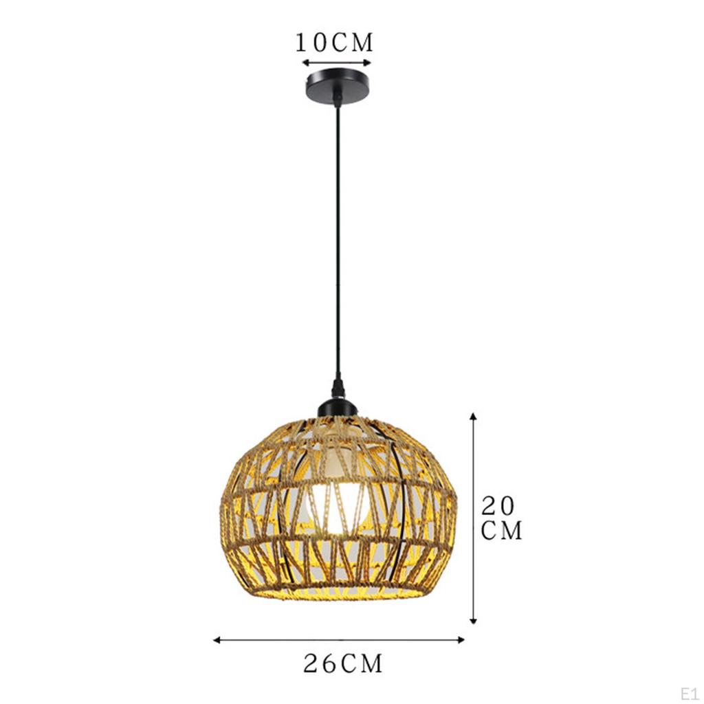 Pendant Light,Woven Lamp Shade,Ceiling Light Shade,Handmade Lampshade,Rope Shade