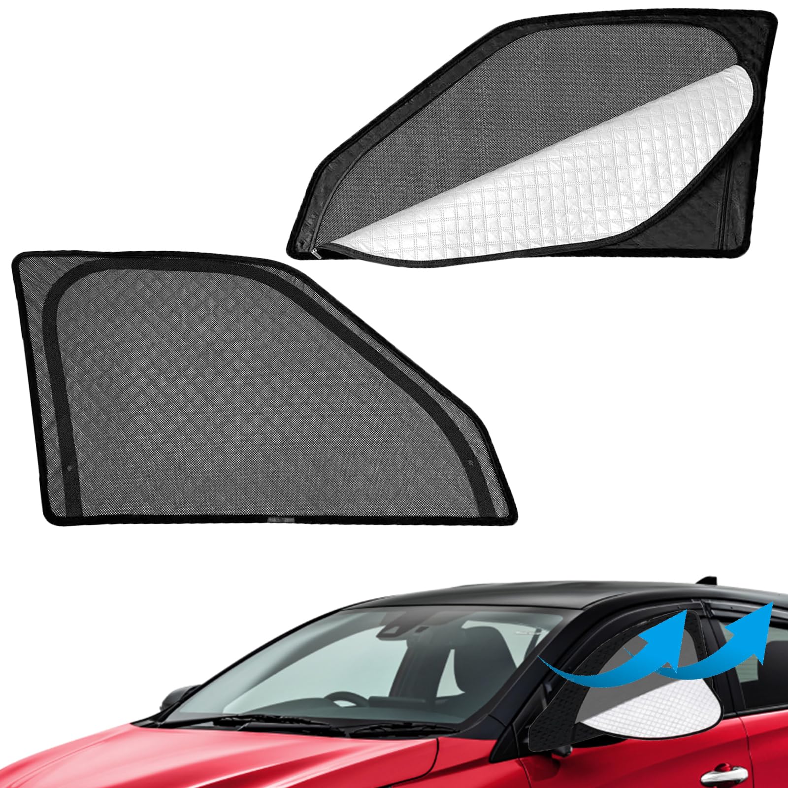 

Enhanced version compatible with Serena magnetic side car window shade for car integrated car blackout mesh interior mosquito sun UV insect easy to чёрный