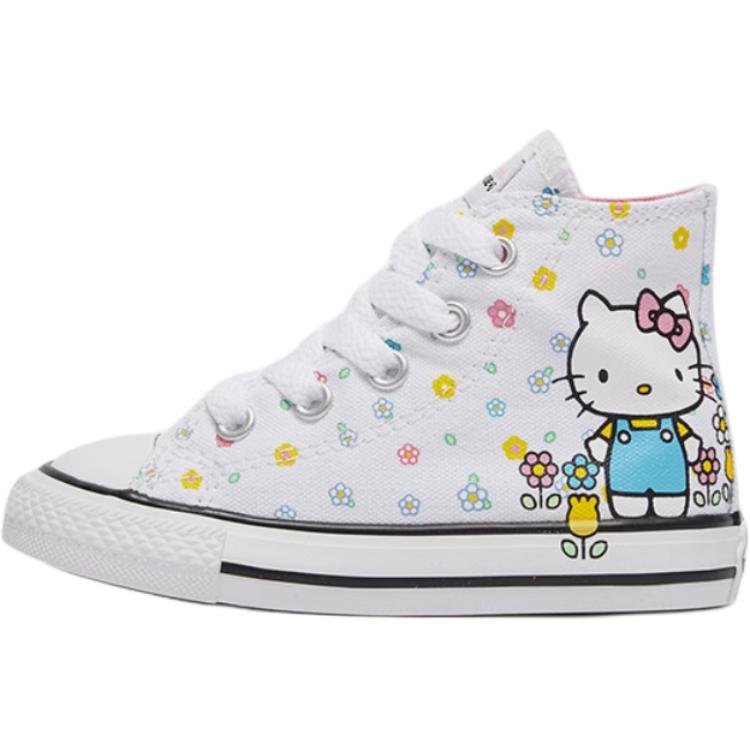 Converse Hello Kitty X  Chuck Taylor All Star Fashion Comfortable High Top Walker Shoes Baby Shoes White 764635C