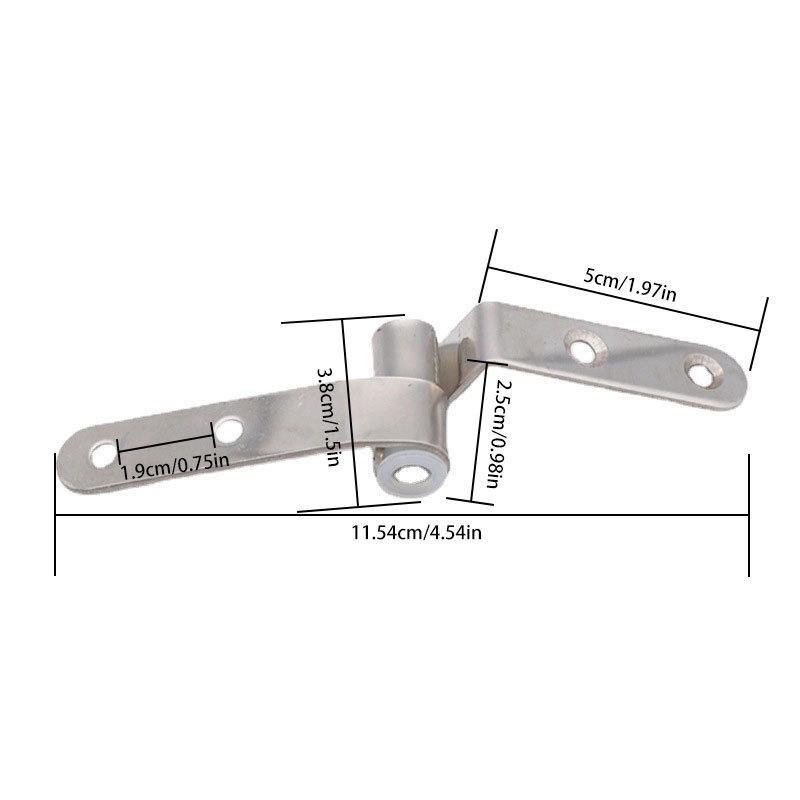 Stainless Steel Hinge with Screws for Toilet Seat In Hotels and Guesthouses