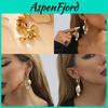 Elegant 2023 Geometric Metal Earrings Minimalist Gold Alloy Statement Pieces