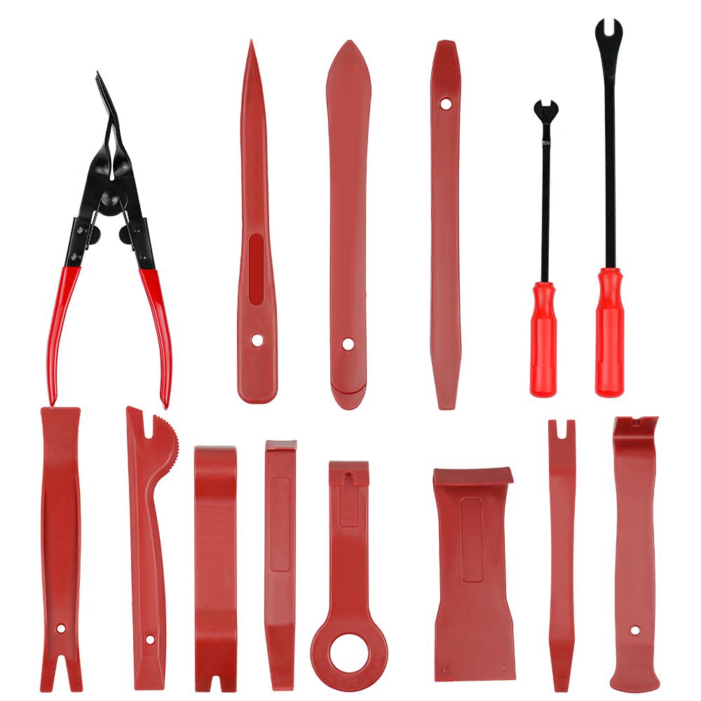 6-65pcs Best Product Car Audio Maintenance Kit Auto Trim Repair Panel Remover Pry Bar Car Dash Radio Door Trim Panel Clip Tool