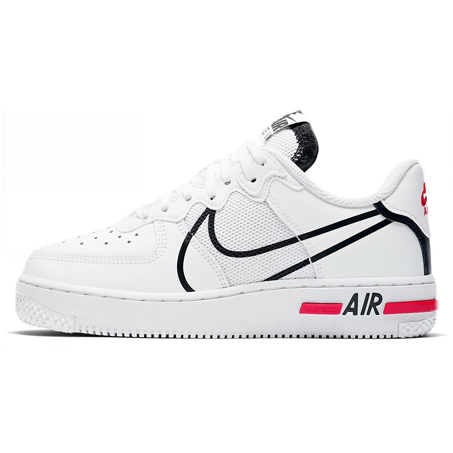 

Новые Nike Air Force 1 Low React D/MS/X Белые Черные GS CD6960-100 37.5
