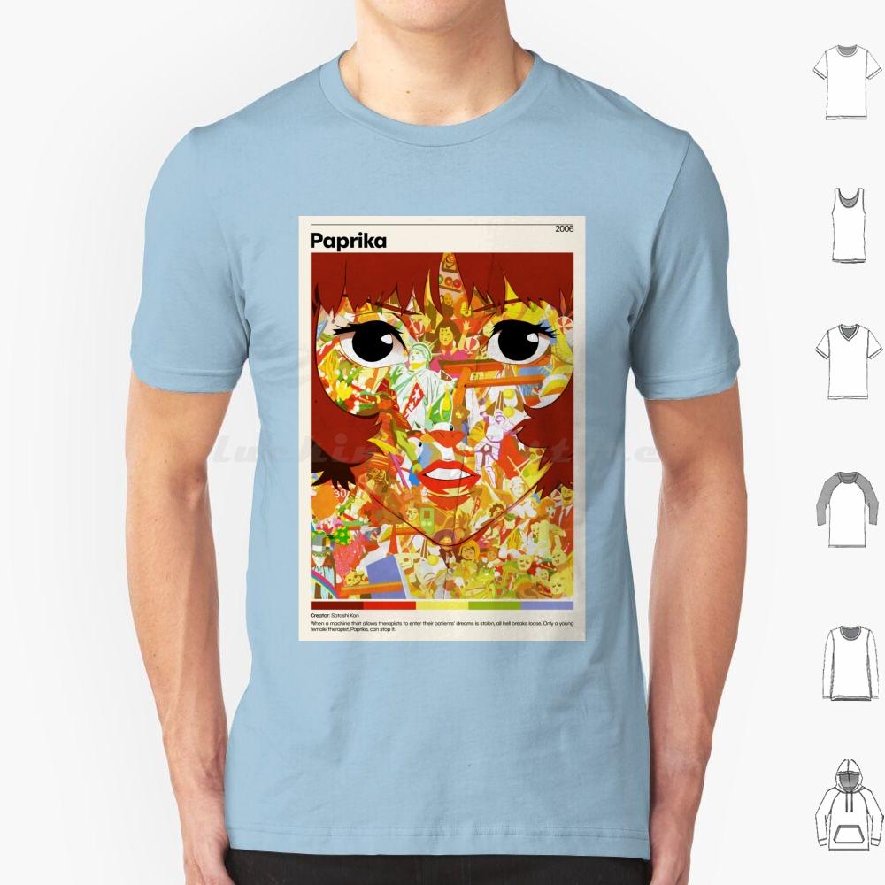 Paprika Anime Poster Print Poster T Shirt Big Size 100 Cotton Anime Paprika Film Manga Japan Movie Satoshi Kon Perfect Blue