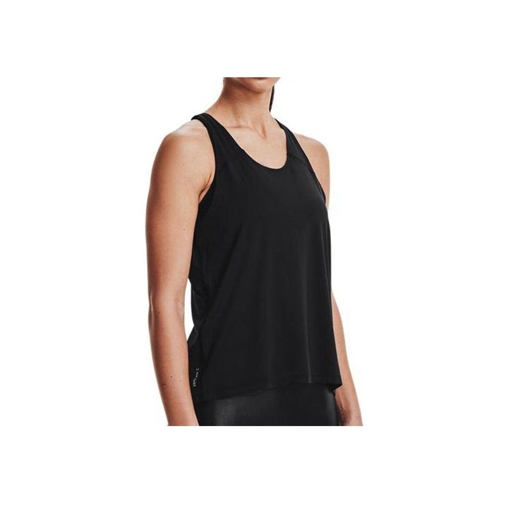 Under Armour Solid Color Breathable Casual Tank Top Women Tops Black 1361925-001