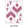 Lace Fake Tattoo Temporary Tattoo Red Mehndi Stickers Red Henna Tattoo Decals  Women/Lady