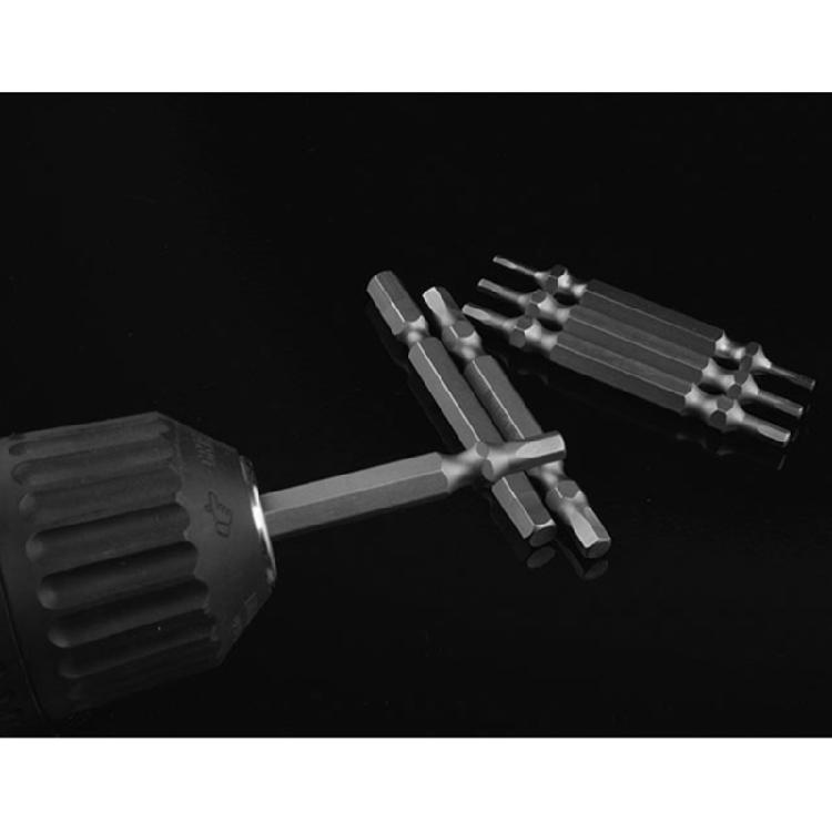 Pack Of 6 Sturdy Magnetic Double Head Hex Bits High Strength Alloy Steel Magnetic Hex Bits For Versatile Applications