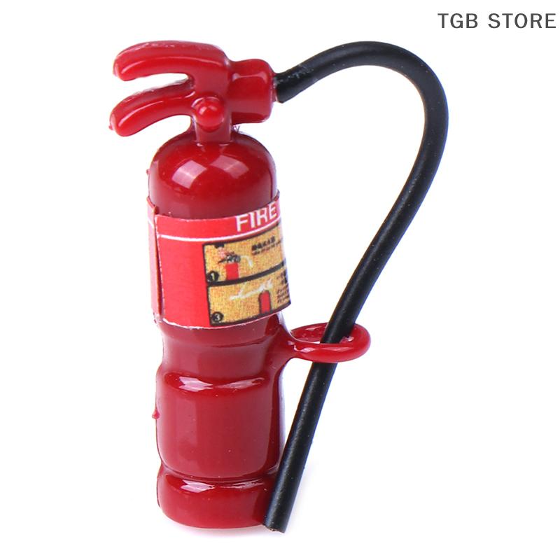 1Pcs 1/12 Miniature Resin Red Fire Extinguisher Dollhouse Miniature Toy