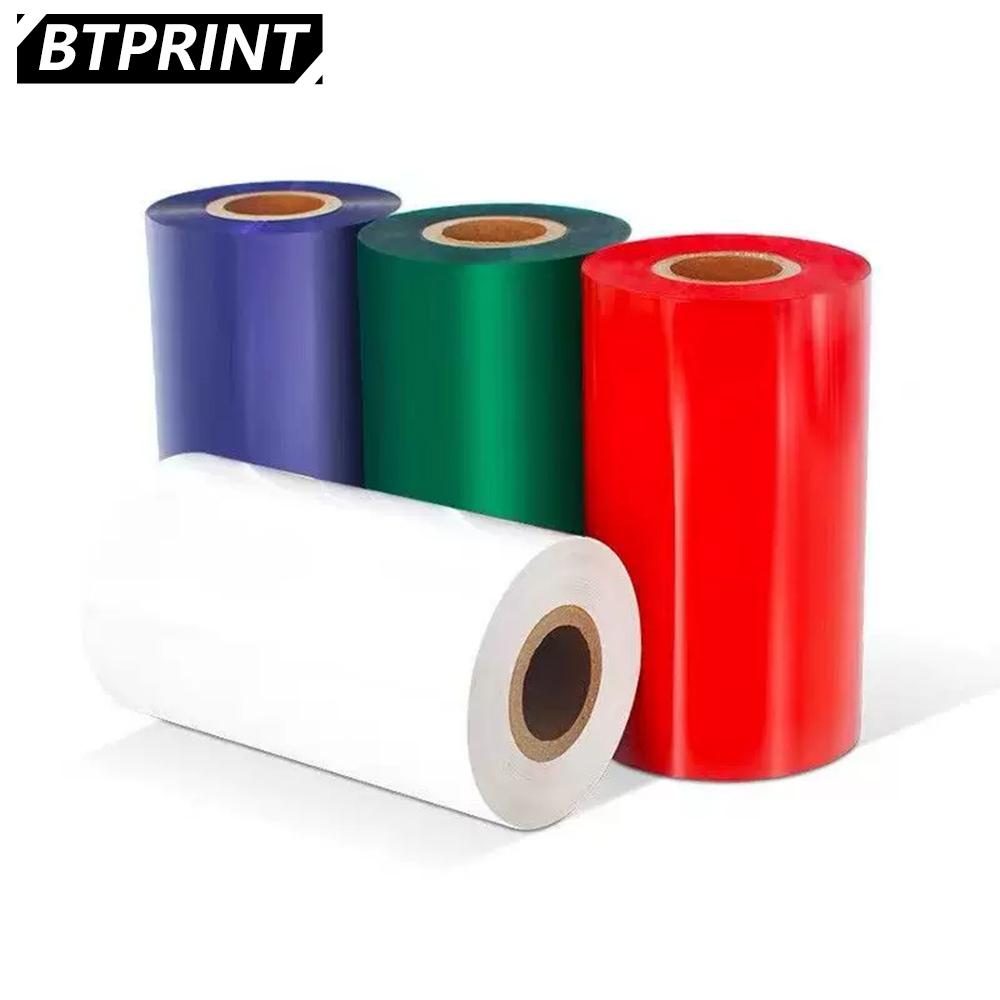 High Quality Thermal Transfer Printing Gold PET Film 110mm*300m Waterproof Scratch Resistant Printer Ribbons Suitable for Zebra (gold,Golden resin ribbon) золотой