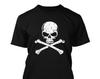 Skull With Crossbones - Men's T-Shirt and Kids Tshirt Graphic Novelty Tee - Bad Ass Kick Ass Awesome Hardened Grizzled Tough Mean Heavy Metal Cool