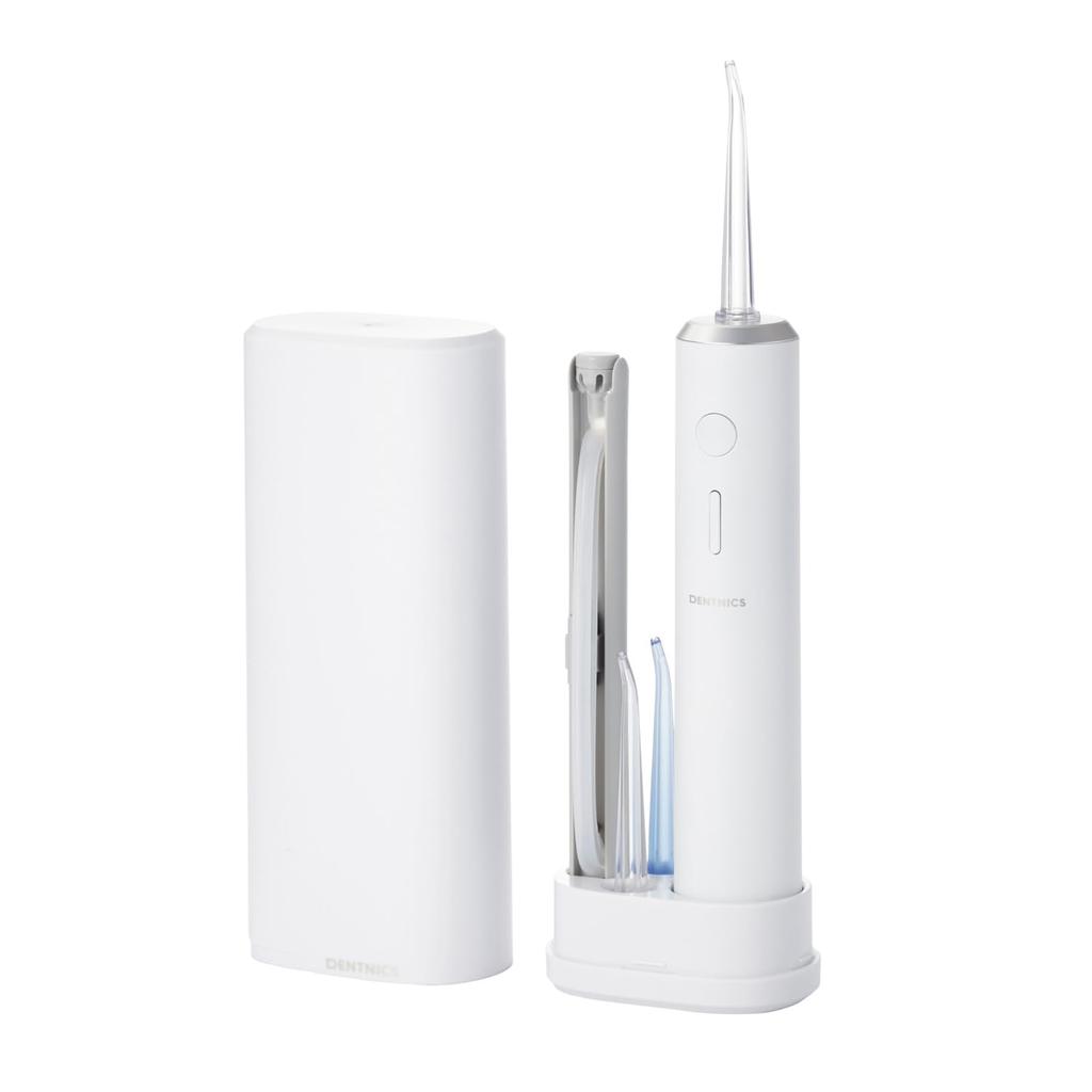 Elecom Oral Irrigator Jet IPX7 Memory 4 Portable and Includes Wireless Charging and Storage Diameter 35mm X Height White Washer, Waterproof, Function,