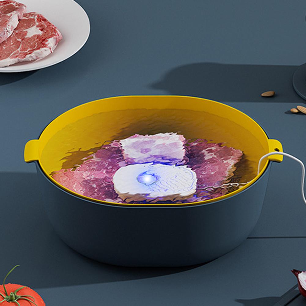USB Kitchen Food Cleaner IPX7 Waterproof 5V Wireless Tableware Sterilization Purifiers High-frequency Vibration for Kitchen Use