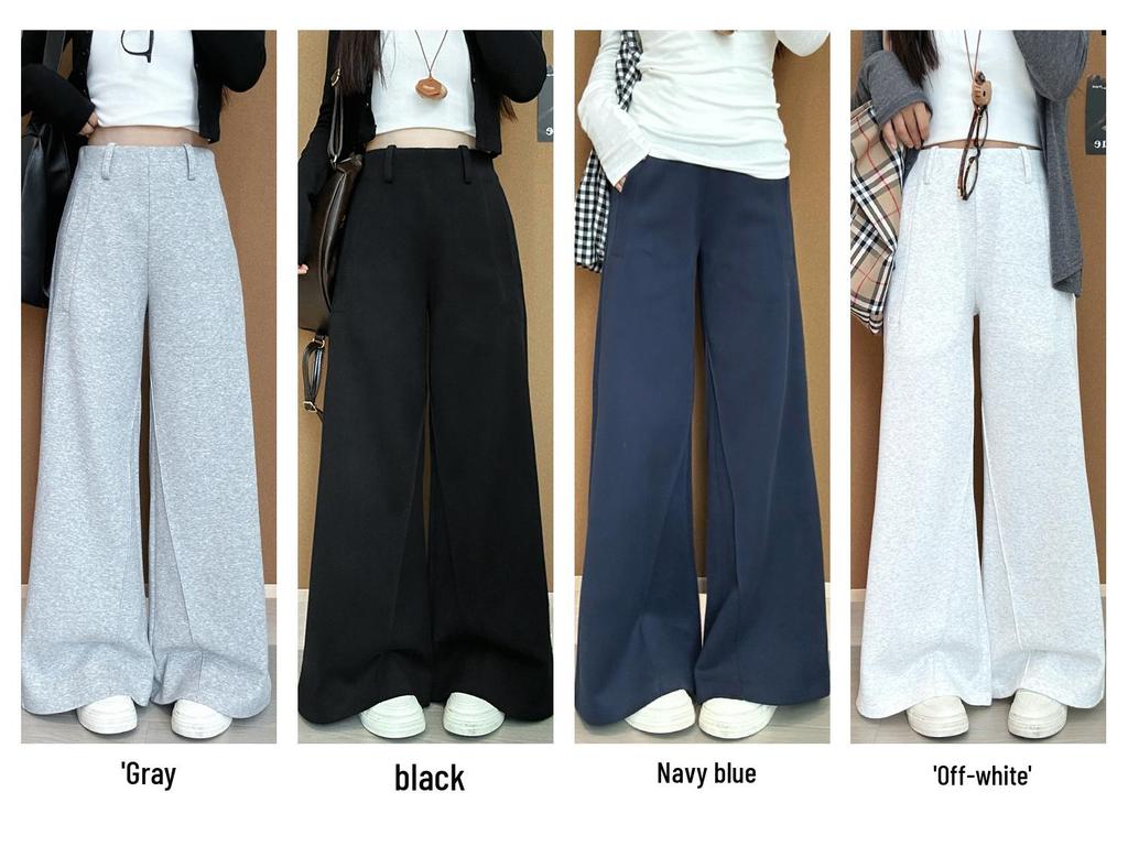 Frühling 2026 Damen Amerikanischer Stil Niedrige Taille Grau Spicy Girl Micro-Flare Jogginghose: Schmal Geschnitten, Po-Hebend, Bequem, Lässige Lange Hosen