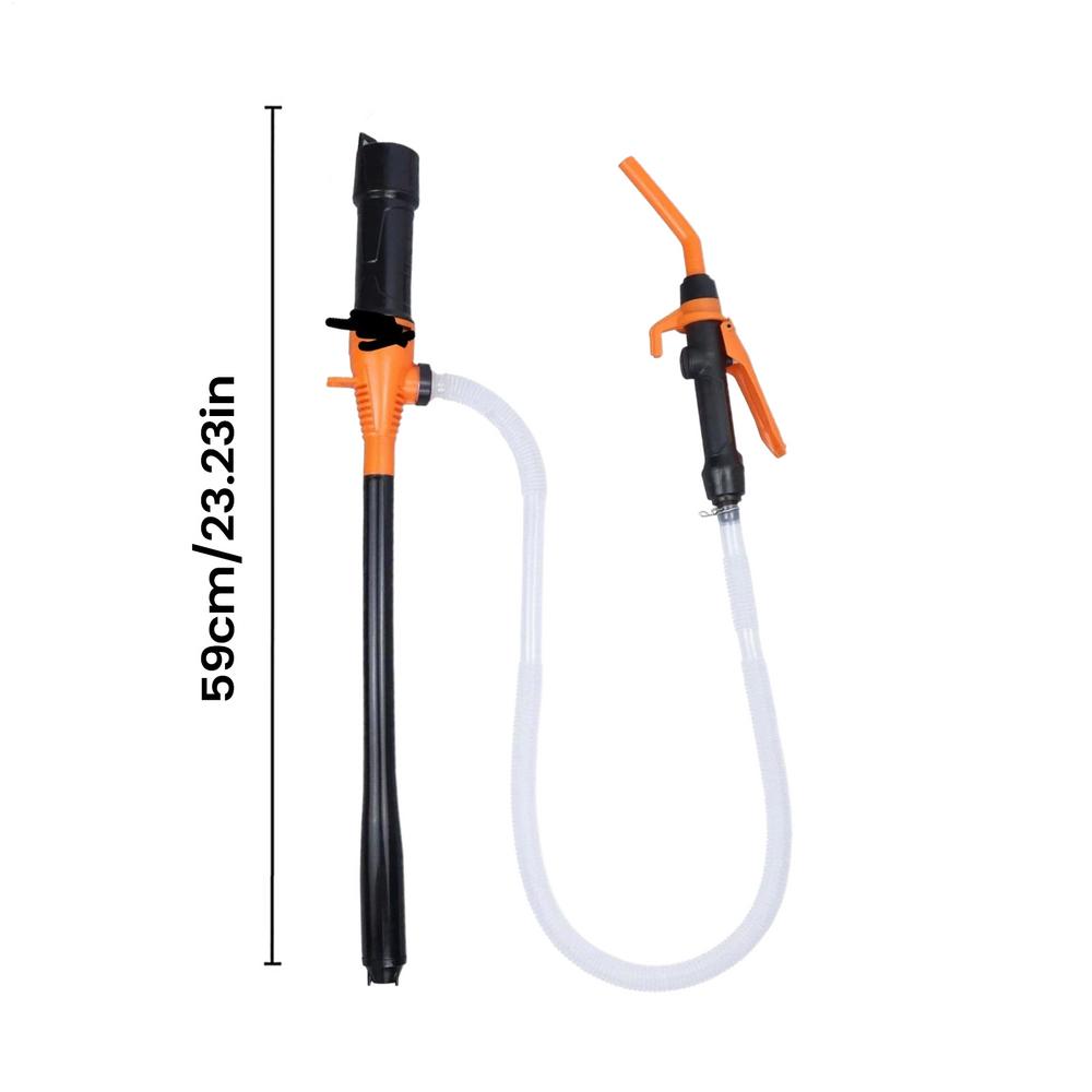 Беспроводной насос для перекачки топлива Портативный электрический сифонный насос Электрический масляный насос с ручкой для перекачки масла и воды оранжевый