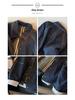 Women's Retro Contrast Stitch Denim Jacket - Autumn/Winter 2025 Slimming Casual Style