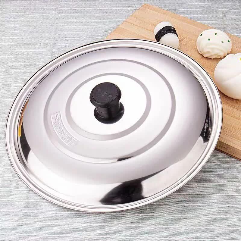 UOOS Extra Thick Stainless Steel Visible Pot Lid