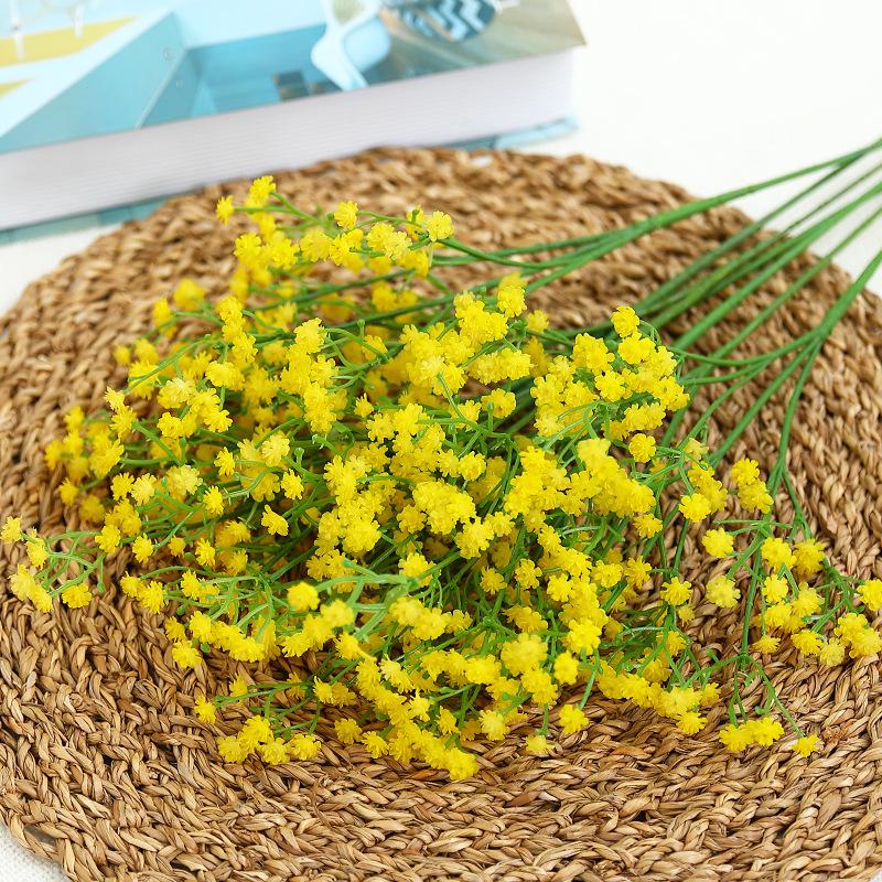 Simulation Gypsy dried flower bouquet, fake flower wedding decoration flower soft glue Gypsy simulated flower