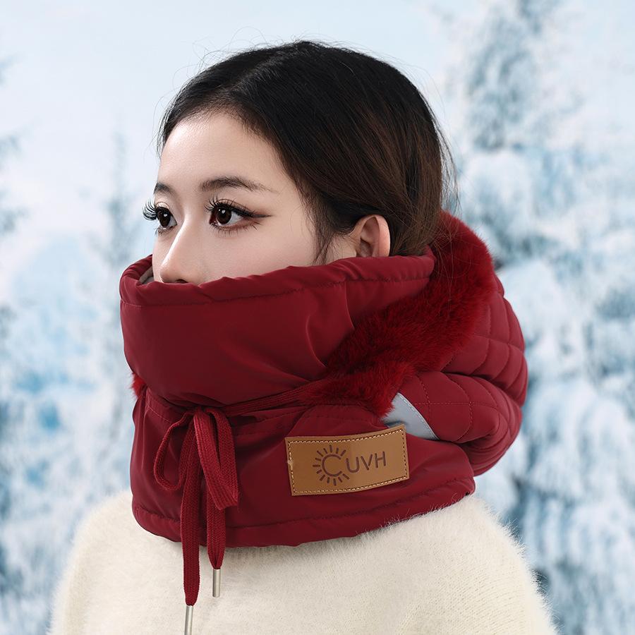 Korean Version Winter Hat Cycling Windproof And Cold Proof Lei Feng Hat Warm Scarf Face Mask Integrated Ear Protection Hood