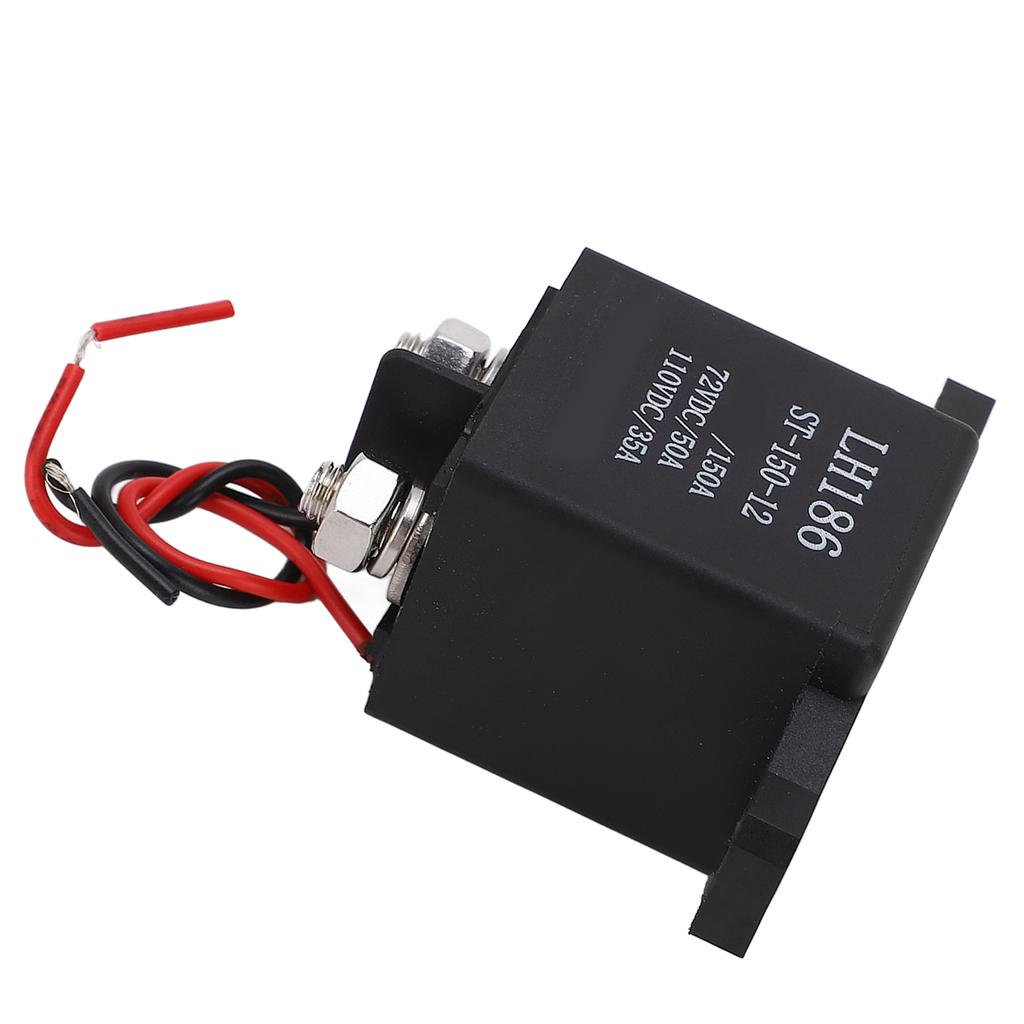 Starter Relay Brass Coil 2 Terminal Starter Solenoid Relay High Load Current for Automobile 12V DC