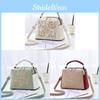 2023 New Fashion Embroidered Middle-aged Women's Bag Pu Material Shoulder Crossbody Bag