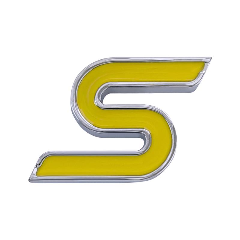 3d Metal S Logo WHKIE6 Letters Car Front Grill Emblem Trunk Badge Decal S Sticker Accessories